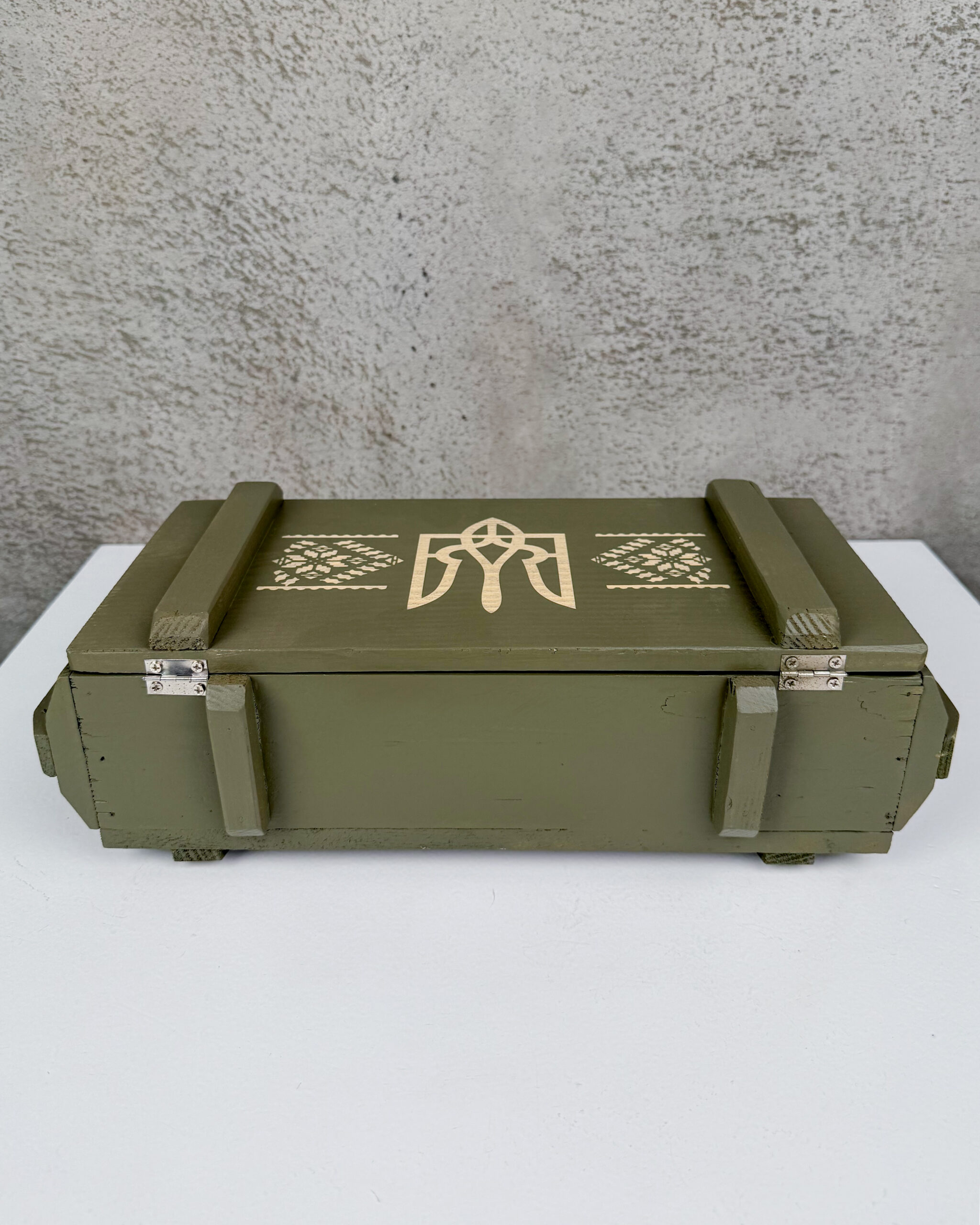 БОЄКОМПЛЕКТ Premium – 6 чарок-гільз + фляшка у дерев’яному ящику